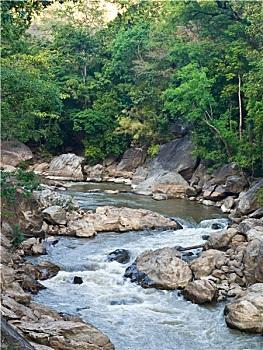 河流,国家公园,清迈,泰国