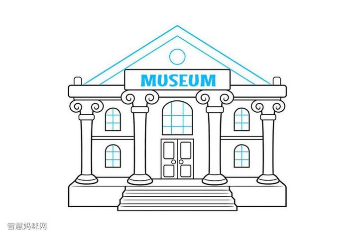 国家博物馆外观简笔画