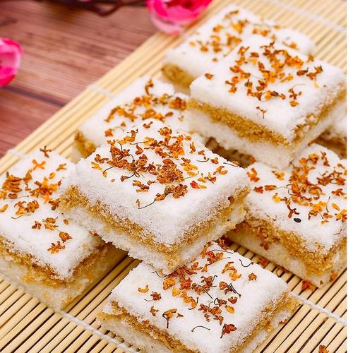 温州特产传统桂花糕点心网红零食小吃糯米糕甜点桂花糕