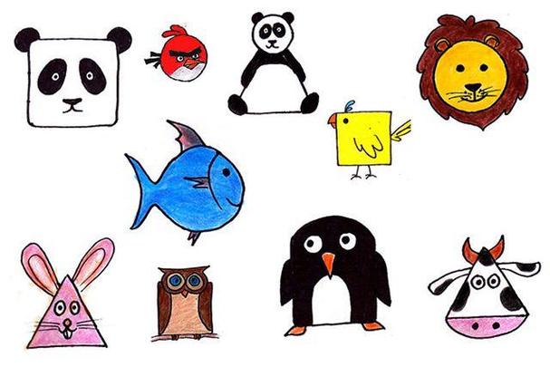 动物简笔画绘画教程简笔画素材-13种可爱动物简笔画素材赶紧收藏剩一