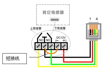 图7,由科力屋系统供电的其它传感器接线示意图