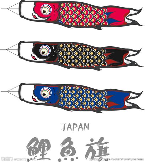 卡通日本鲤鱼旗设计设计图__动漫人物_动漫动画_设计图库_昵图网nipic