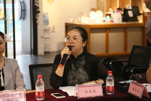 在座谈会上,北京陶瓷艺术馆馆长陈美霞女士首先致辞:陈馆长总结回顾了