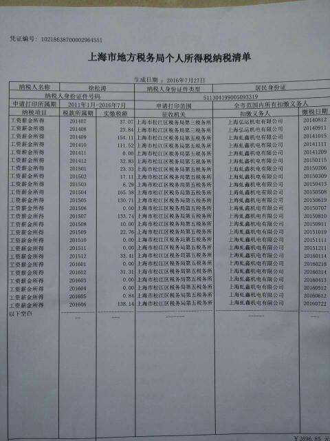 有这个纳税清单可以在上海买房吗?