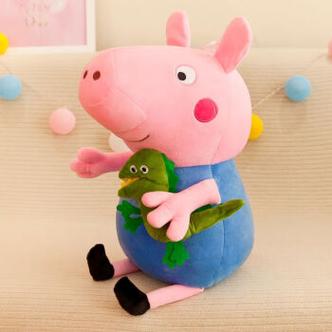小猪佩奇可爱小猪佩奇公仔一家四口玩偶乔治毛绒玩具娃娃儿童抱枕生日