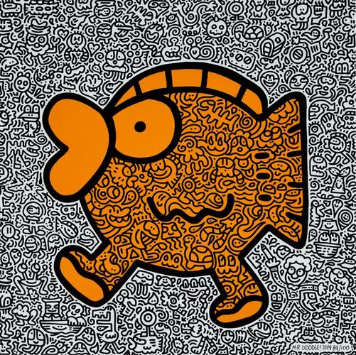现在,mr.doodle成为了继凯斯·哈林后最受欢迎的"涂鸦艺术家".