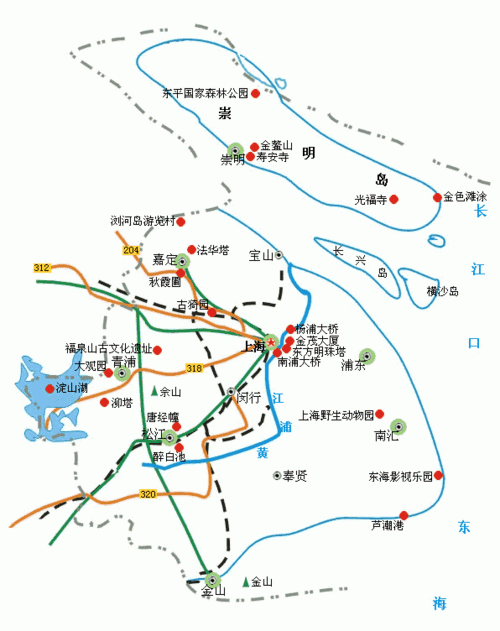 上海交通地图   上海旅游地图    上海电子地图   上海天气预报15天