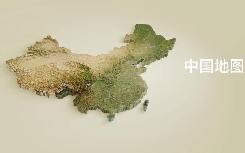 3d中国地图和青海湖地形图