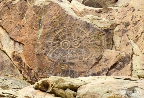 贺兰山岩画的标志—太阳神