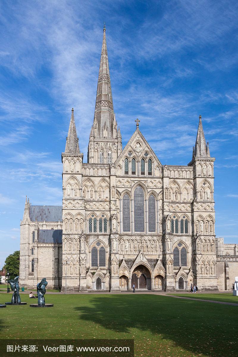 索尔兹伯里大教堂,威尔特郡,英格兰,英国