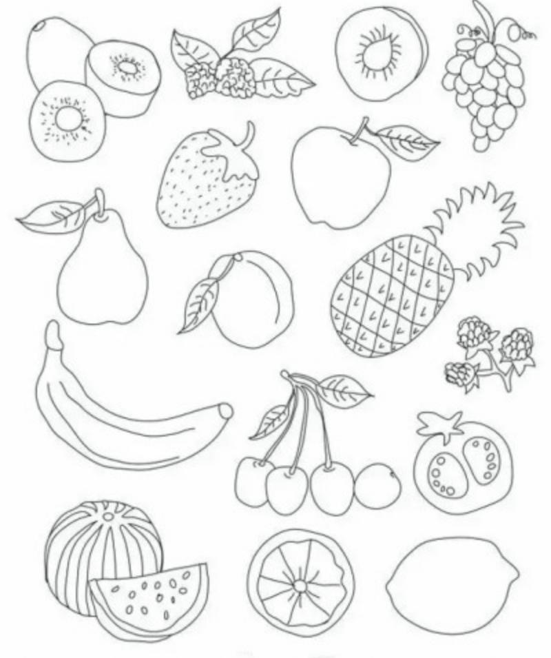 水果主题简笔画/小元素设计/儿童简笔画 有你们喜欢的水果嘛?
