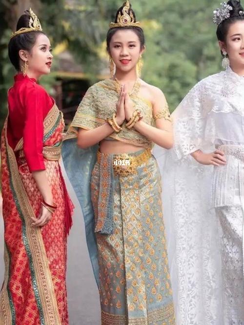 07缅甸传统服饰东南亚纱笼裙