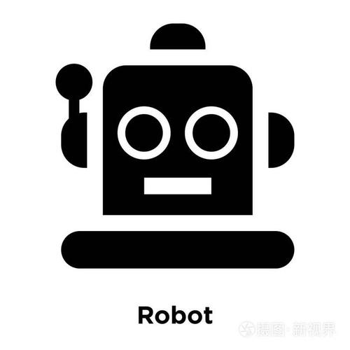 机器人图标矢量隔离在白色背景上的标志概念机器人标志在透明背景上