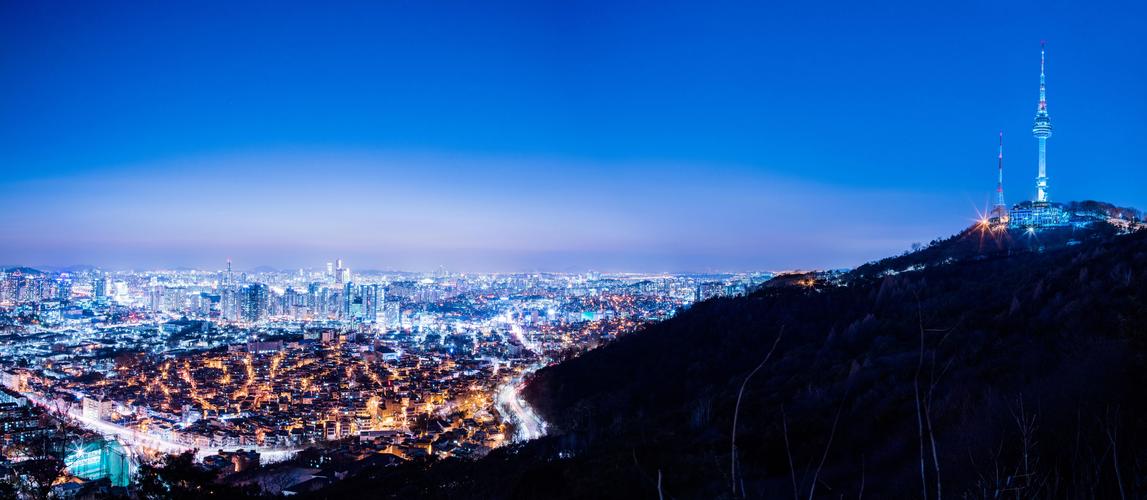 举目尽览南山首尔塔和首尔夜景#南山首尔塔#风景在南山许下爱的承诺
