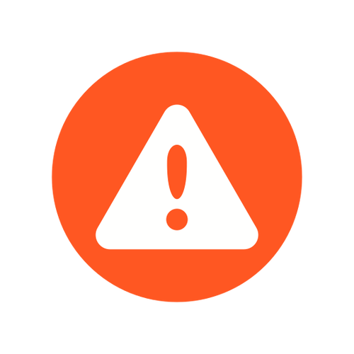 warning icon design - 素材 - canva可画