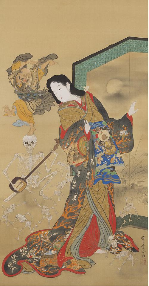 清代罗聘画"鬼趣图"和河锅晓斋有异曲同工之妙,在世间鬼怪中反有种