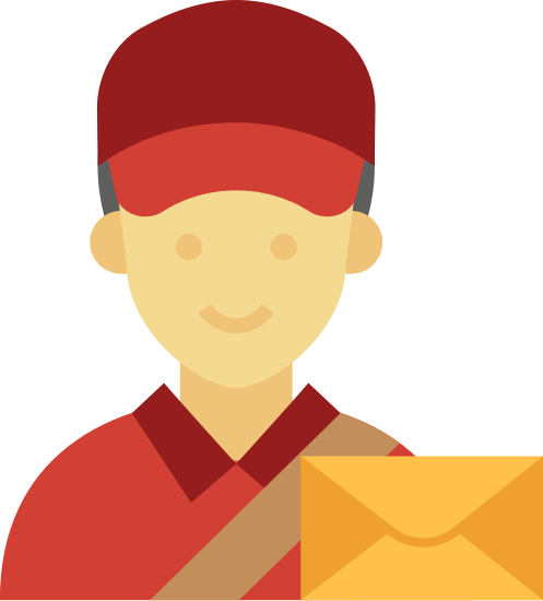 postman icon vector illustration.