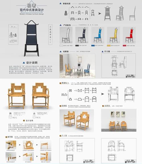 毕业设计丨轻奢现代中式家具设计