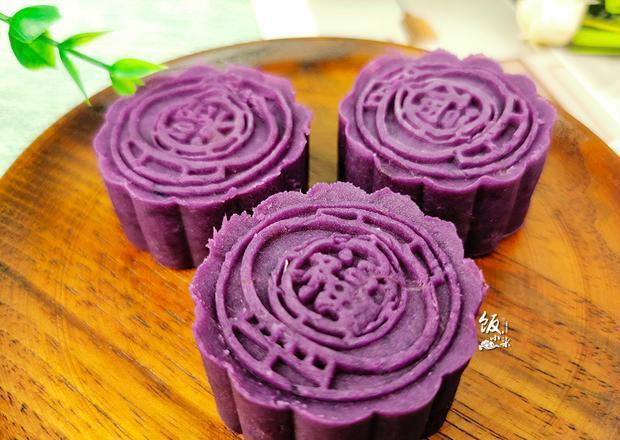 原创中秋节到了,教你紫薯月饼的做法,特别简单,少油少糖,好吃健康