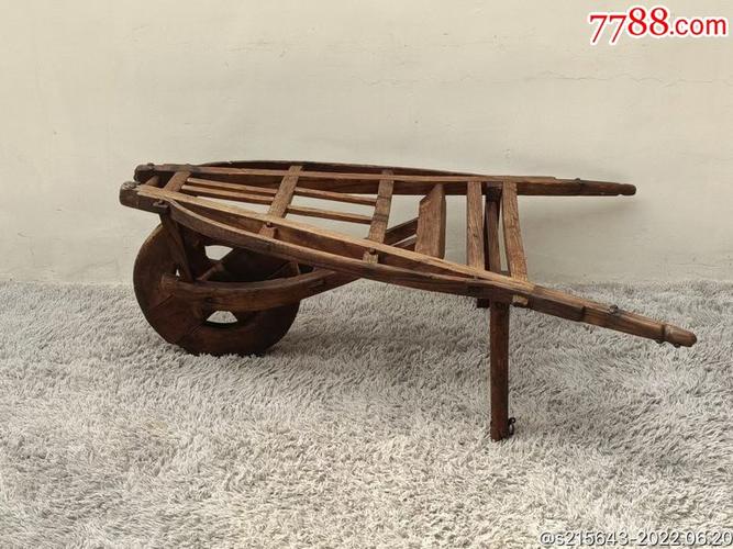 清代太平车,榆木独轮车品相一流结实可正常使用,民俗老物件怀旧收藏复