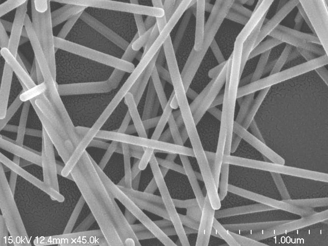 物的柔性透明电极材料   纳米线是一种纳米尺度(1纳米=10^-9米)的线