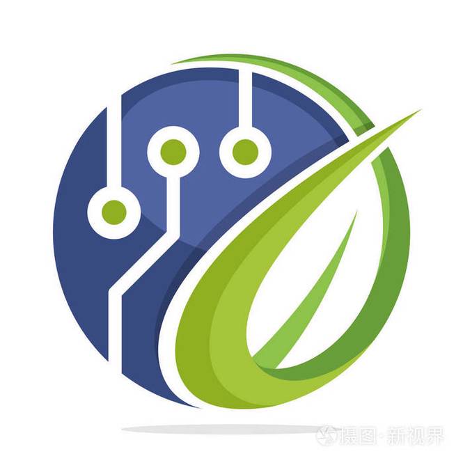 绿色科技企业标志图标环保