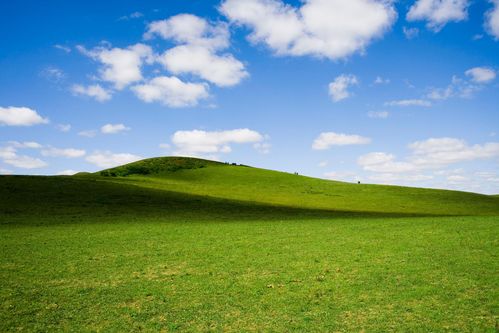草原上的蓝天白云,高清图片,电脑桌面-壁纸族