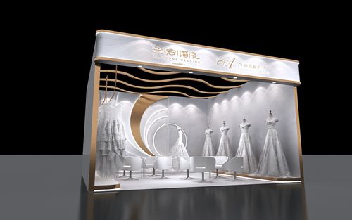 兴宏婚礼展位展示设计3d效果图