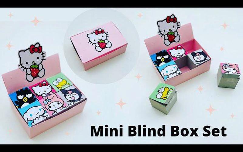 纸hello kitty盲盒儿童diy手工礼品创意纸工艺品儿童工艺品