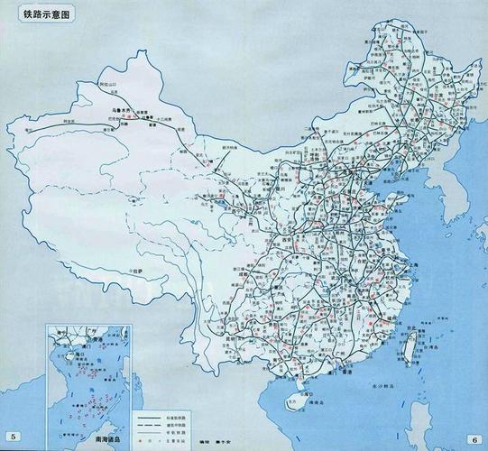 【蔓萝交通】 中国铁路交通地图全图