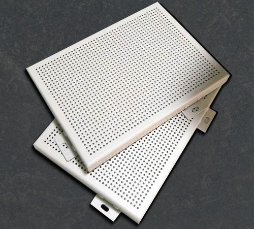 5mm铝单板白色冲孔铝板