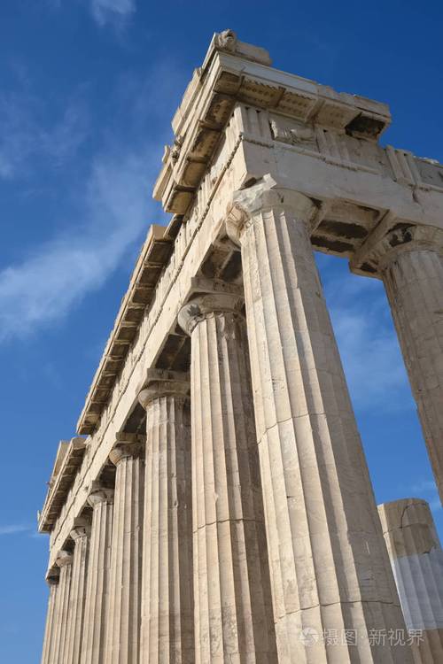 雅典卫城的帕台农神庙柱