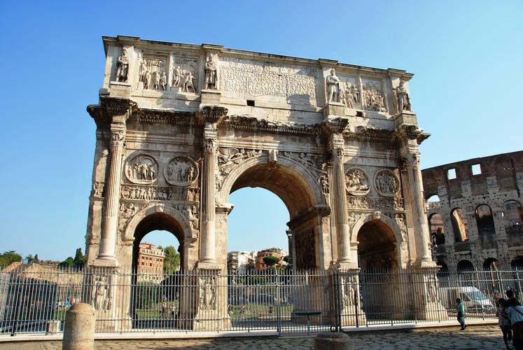 意大利旅游景点攻略感受意大利罗马君士坦丁凯旋门独特魅力