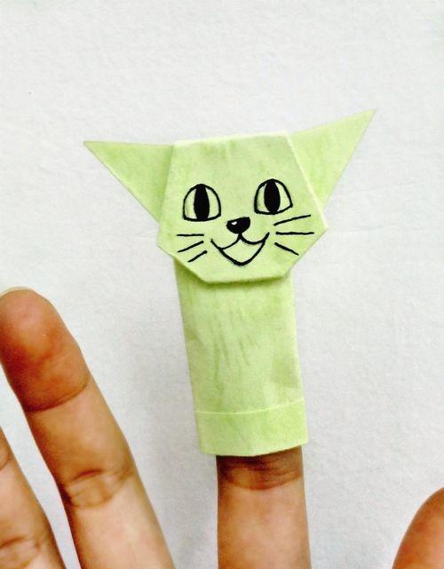 如何做手指玩偶纸偶的简单折纸