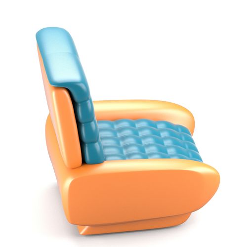 未来派设计椅子3d模型