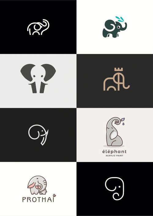 logo设计  #大象logo设计  #大象标志设计  #logo设计  #品牌设计