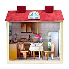 3d立体拼图折纸模型手工diy玩具图纸日式小屋-厨房