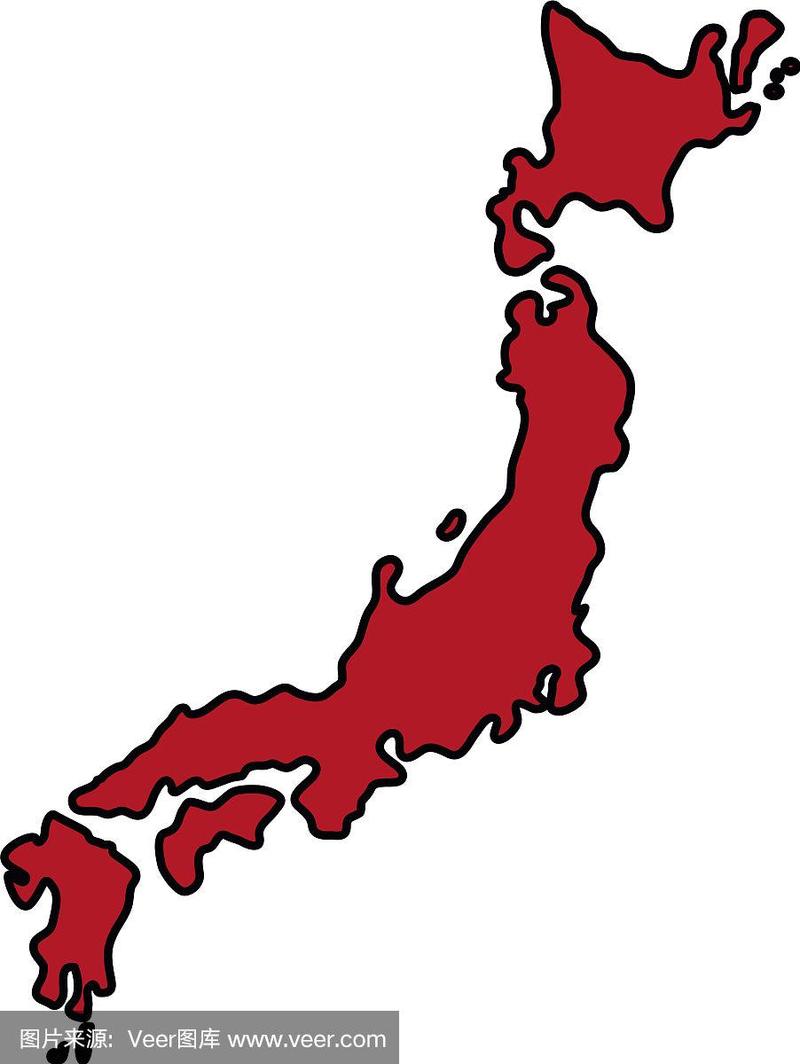 日本地图轮廓