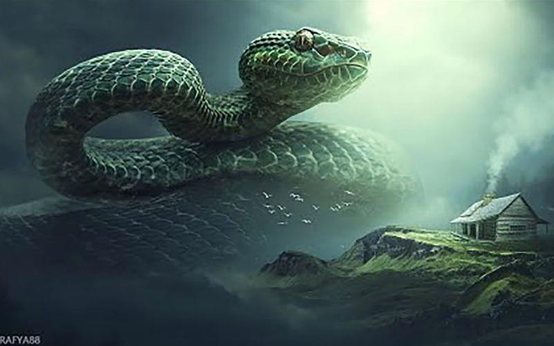 【ps教程】巨型大蛇 photoshop教学视频