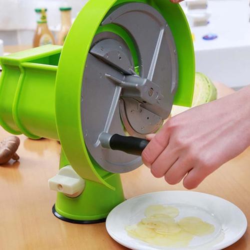 商用厨房切片器家用手摇动多功能切菜机柠檬水果蔬土豆生姜切片机