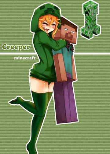 本名creeper 别号苦力怕娘,jj怪娘 萌点贫乳 出身地区minecraft世界