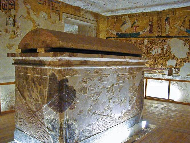 埃及帝王谷法老墓阿伊墓wv23壁画翻过的一页除忆抹煞的遗迹阿玛纳阿伊