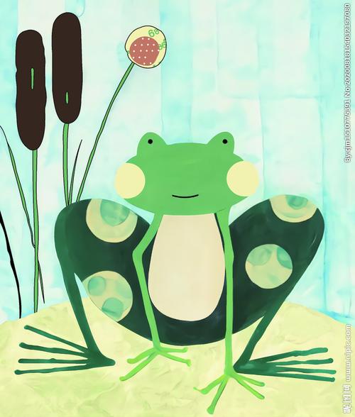 油画青蛙图片