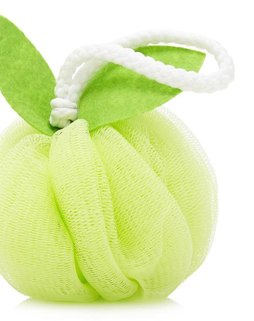 可爱苹果沐浴海绵沐浴球绿色
