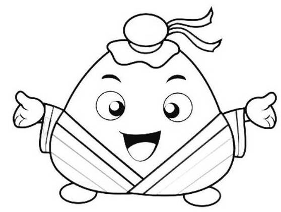 一个粽子简笔画端午节赛龙舟,可爱的粽子简笔画「图文 视频教程」粽子