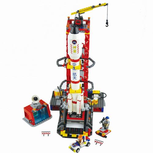 积木拼装力玩具男孩子火箭儿童高难度成年动脑新年礼物 航天发射中心