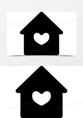 80结婚的房子图标50创意插画小鸟的房子00灰色背景红色爱心360一双手