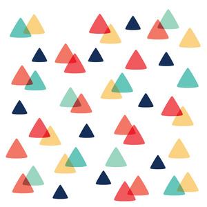 弯曲的三角形弯曲三角形图案,彩色照片
