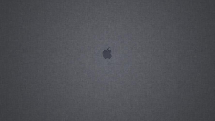 灰色背景,苹果,苹果,mac os,高清图片,简约-纯色壁纸