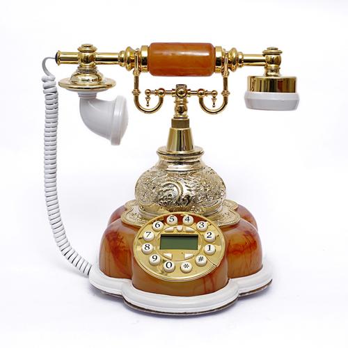 树脂工艺座机高档商务固定电话树脂复古时尚仿古电话机sz-103a